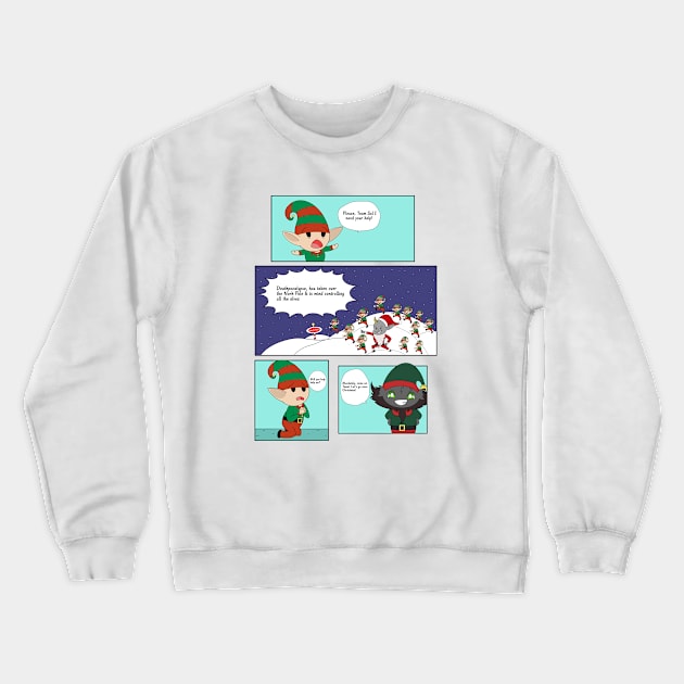 Fun Christmas Comic Crewneck Sweatshirt by garciajey